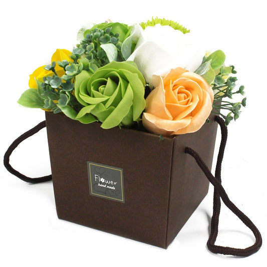 Bouquet de Flores de Sabão em Caixa - Flores de Primavera