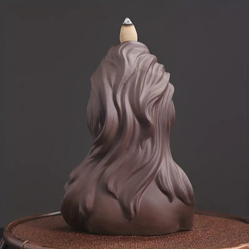 Ceramic Sandalwood Backflow Incense Burner (1pc)