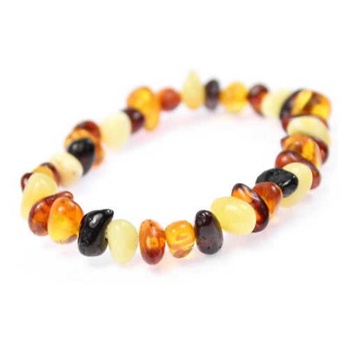 Pulseira de Âmbar Adulto - Equilíbrio, Proteção e Alívio Natural
