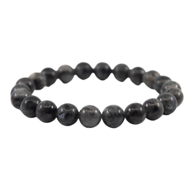 Pulseira de Labradorite - Esferas 8 mm | Unidade | Tamanhos: Bolinhas de 7/8 mm • Diâmetro: Aprox. 5 cm (esta pulseira é elástica)