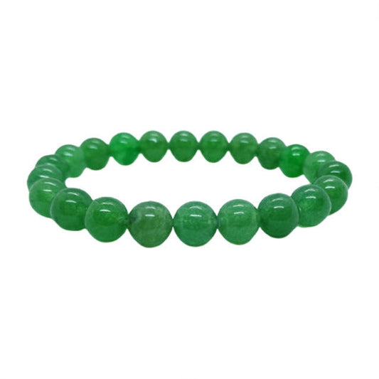 Pulseira de Jade Verde 8 mm • Amor, Serenidade e Cura