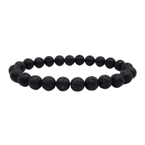 Pulseira de Lava Vulcânica - Proteção, Equilíbrio e Aromaterapia