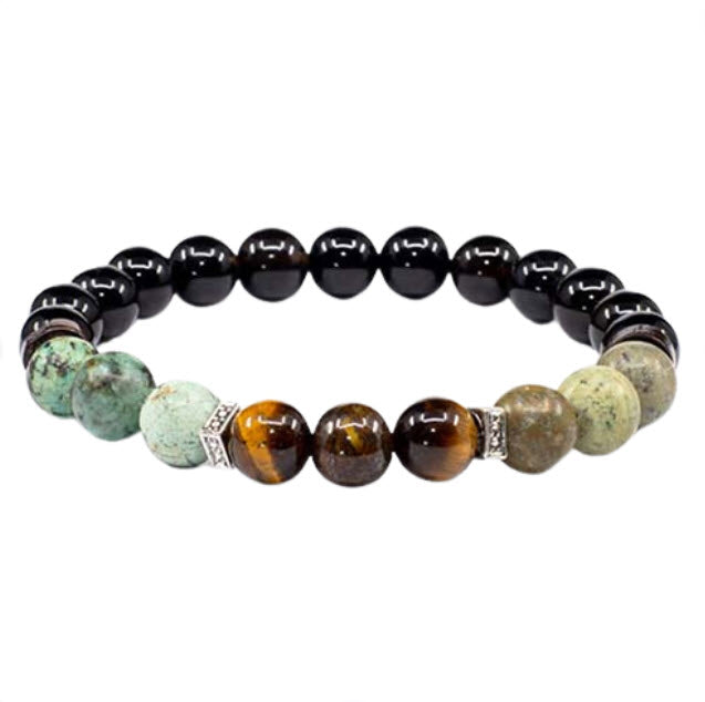 Pulseira Abre Caminhos 8mm - Intuição, Proteção e Prosperidade